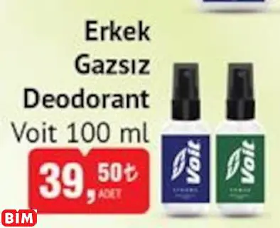 VOİT  ERKEK GAZSIZ DEODORANT